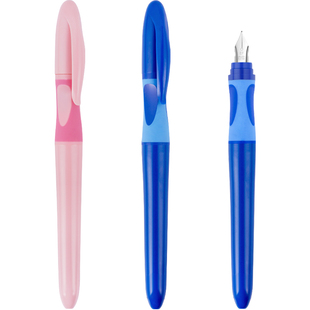 白雪化学可擦钢笔直液式钢笔三年级小学生专用儿童练字高颜值钢笔蓝色可擦可替换墨囊非热可擦钢笔FP502