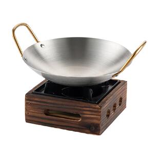 onlycook不锈钢干锅锅具酒精炉子小火锅家用商用卡式炉专用干锅炉