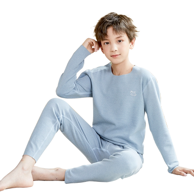 Kids/猫人儿童德绒保暖内衣套装