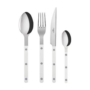 进口法式sabre paris小酒馆纯白色家用不绣钢牛排刀叉勺ins风餐具