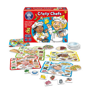 快慢狐英国CrazyChefs疯狂厨师儿童记忆配对早教益智桌游玩具2岁+