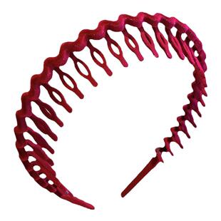 超细带密齿梳发箍植绒细齿防滑发箍洗脸专用简约百搭刘海整理发梳