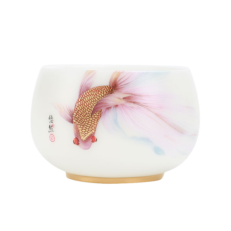 羊脂玉悠然自得禅定杯