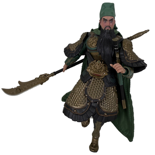 现货DT社6寸1/12可动三国演义手办摆件玩具武圣关公关云长关羽2.0