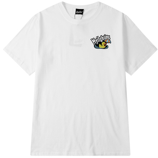 港风韩国潮牌ulzzang原宿卡通字母嘻哈男女闺蜜情侣装短袖t恤