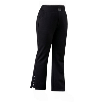 春夏新款大码胖MM显瘦高腰微喇裤