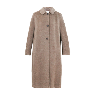 HONRN/红人宽松羊驼毛羊毛呢大衣