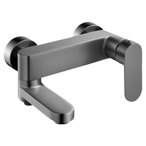 淋浴水龙头冷热可折叠混水阀花洒浴缸龙头一体浴室双开混合阀套装