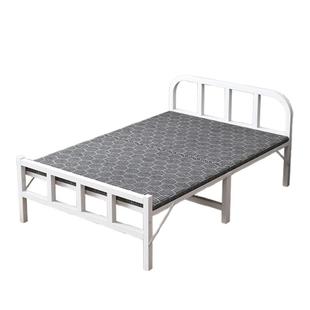 铁艺床单双人床家用加粗加厚铁床架折叠宿舍床出租屋工地铁架子床
