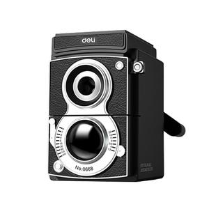 得力大口径卷笔刀0668粗杆削笔器中华大三角专用刨笔机大号加粗洞洞铅笔相机手摇转笔刀儿童小学生削笔刀粗细