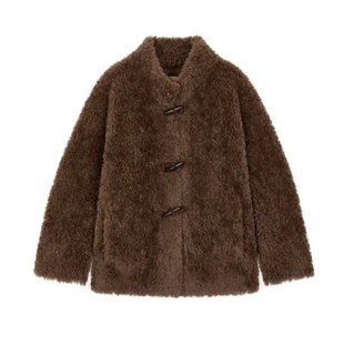 羊羔毛皮毛一体外套女2025秋冬新款高级感泰迪毛环保皮草毛绒大衣