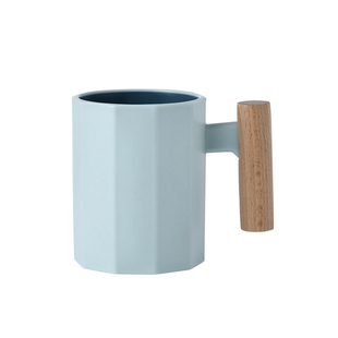 怡岚家用卫生间刷牙杯创意带把手漱口杯可爱洗漱杯牙刷缸子简约款