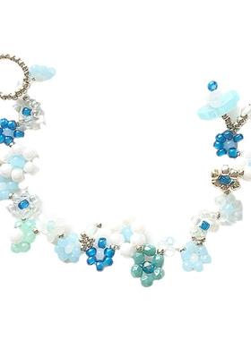 捷克珠男女串珠手链天然石