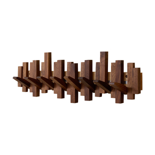 梵瀚 实木衣服挂钩入户门口墙上衣帽架挂衣架玄关创意琴键挂衣钩