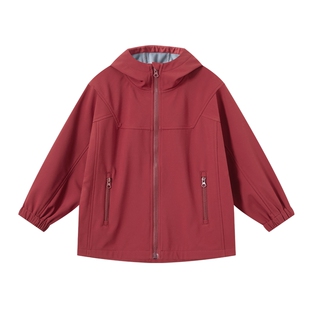 多多家男童外套三防2026春秋款新款儿童中大童加绒休闲连帽上衣潮