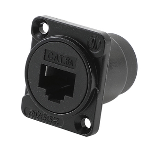 D型对接模块千兆网络RJ45接口可固定86面板网口延长器插座CAT6/5E