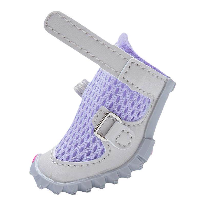 Fokwow狗狗鞋子泰迪雪纳瑞小型犬宠物软底防滑甩不掉透气小狗鞋子