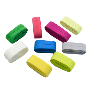 2cm加厚弹力对折包边带布料衣服滚边条松紧带羽绒服包边服装辅料