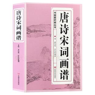 唐诗宋词画谱 中国书法 国画技法 传世画谱芥子园三希堂画宝山水画人物工笔白描图谱传统画谱名家名作赏析 书画爱好者从书籍