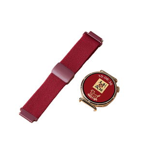 【新年红】适用华为手表表带gt6表带女款gt5手表带尼龙fit4表带编织fit3硅胶2真皮3腕带金属gt4男Pro磁吸运动