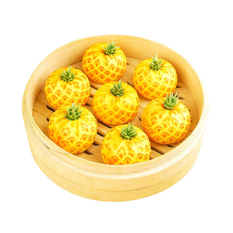 食行者旺来菠萝包儿童早餐卡通包子酒店点心半成品冻食材商用面点