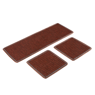 夏季麻将凉席坐垫汽车坐垫三件套夏天驾驶室前后坐垫单片防滑座垫