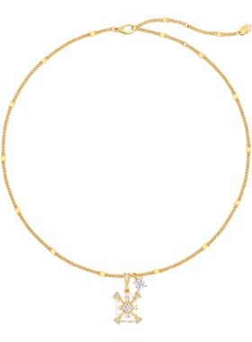 GXIAOXIAO冰透感方形项链