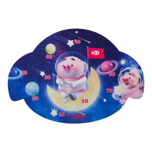 猪小屁粘粘球飞镖盘儿童玩具2岁宝宝投掷飞镖射击玩具摸高黏黏球3