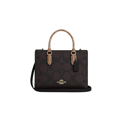 【自营】COACH/蔻驰 女士老花MAGGIE小号托特包手提包斜挎包CY676