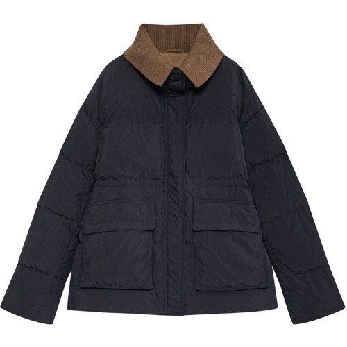 Juicy Couture橘滋2025年冬季羽绒服巴恩风90白鸭绒外套上衣女