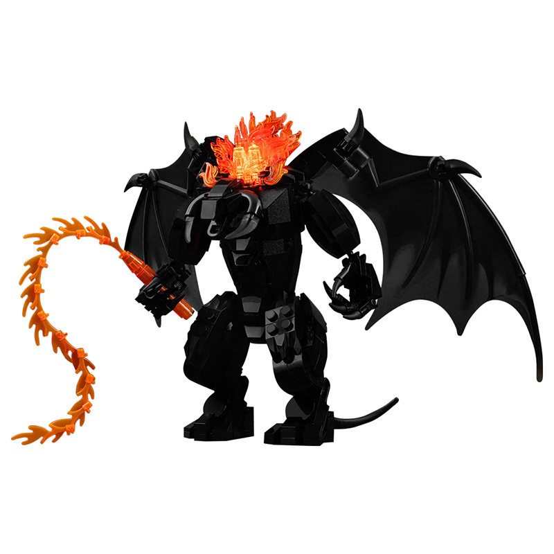 Moc儿童小颗粒拼搭玩具积木 指环王炎魔玩具套装
