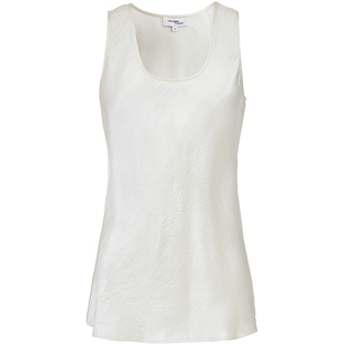 Vero Moda背心2025秋季新款无袖U型领醋纤光泽感上衣女32536Y001