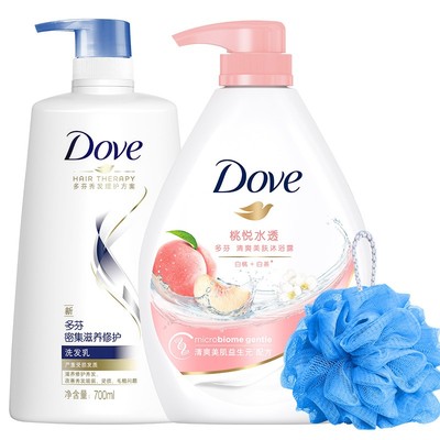 【实惠大瓶】多芬洗发沐浴露套组
