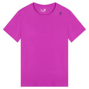 乔丹冰丝短袖t恤男夏季薄款透气速干衣紫色体恤健身跑步运动上衣