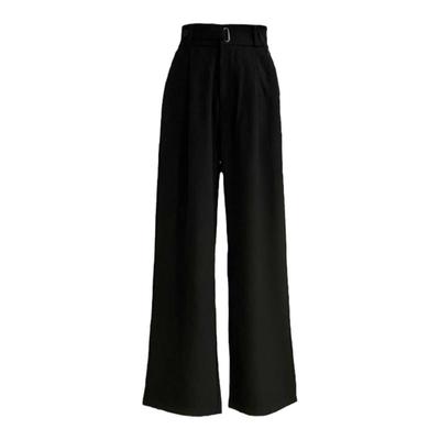 高腰气质长裤窄阔西装阔腿休闲裤