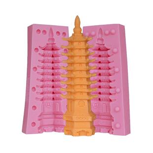 盐雕花馍宝塔寿星鲤鱼立体创意刺身冷菜摆盘装饰酒店厨房盘饰模具