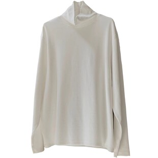 ManMans灰色休闲高领打底衫内搭T恤秋冬款宽松亲肤加厚软糯上衣女