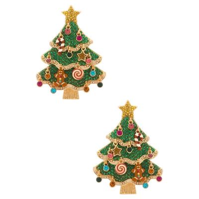 BaubleBar 礼物特色耳环绿色树耳饰REVOLVE小众新款