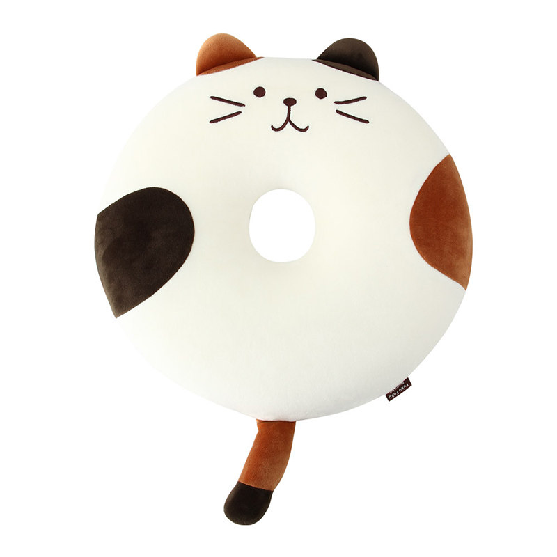 日本猫咪坐垫办公室慢回弹加厚孕妇美臀海绵圆座椅垫子送女生礼物