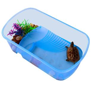 乌龟缸生态缸饲养缸养带晒台专用缸造景龟缸屋箱家用小乌龟别墅盆