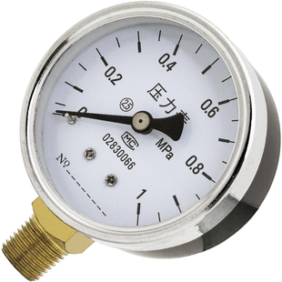 储气罐气压压力表轴向带边Y40径向立式Y50Y60高压表YNT耐震油压表