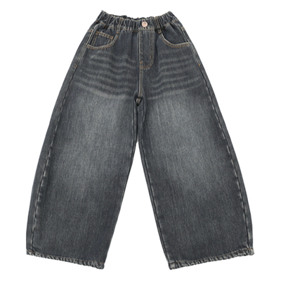 男童加绒裤子一体绒儿童牛仔裤厚