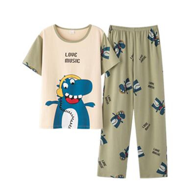 男士睡衣夏季纯棉薄款薄款夏天