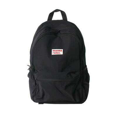 Masmarulez双层拉链男女双肩包