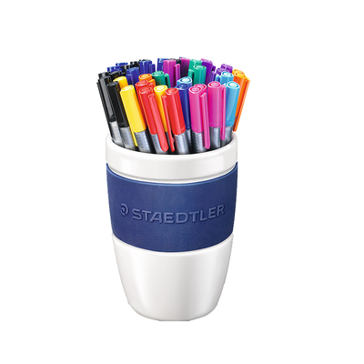 德国施德楼334彩色绘画笔勾线笔针管笔水性笔细字描边笔画笔画漫画绘画动漫描线笔设计速写0.3mm手账纤维笔