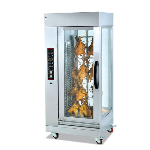 EB-206立式旋转烤鸡炉 自动旋转烤禽奥尔电烤鸡炉 烤鸡腿鸡翅炉子
