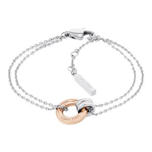 CalvinKlein凯文克莱ck女士手链幸运环转运锁骨链送女生新年礼物