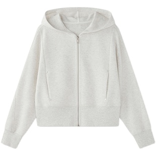 云上生活【晨曦外套】蓬松感五明治空气层连帽外套2025春秋上衣