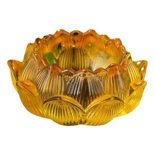 七彩莲花灯座家用酥油灯灯盏佛堂蜡烛灯烛台供奉观音灯台长明灯架