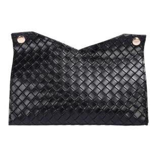 纸巾盒客厅轻奢高档编织皮质抽纸盒子高级感餐巾纸收纳盒车载茶几